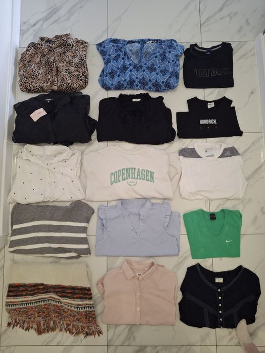 Paka ubrań zestaw sukienki bluzy tshirt Adidas levis