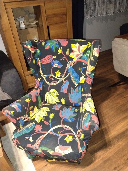 Pokrowiec na fotel uszak ikea