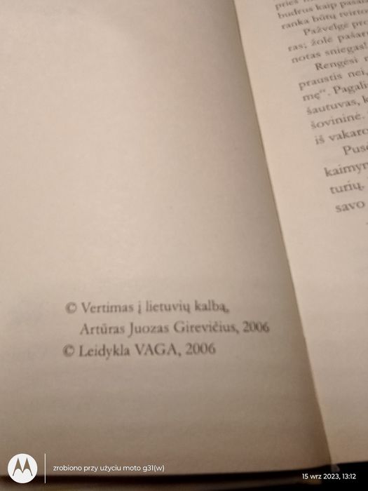 Sabalas ir panelė. Józef Weyssenhoff