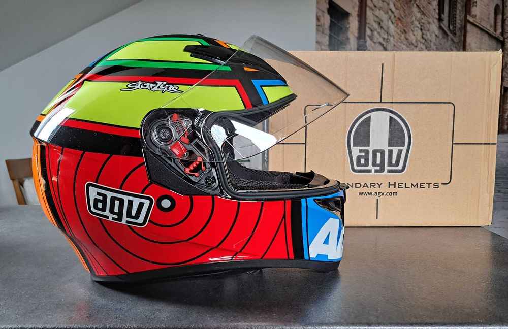 Kask motocyklowy AGV K-3 SV – malowanie „Iannone” , rozmiar MS – 57