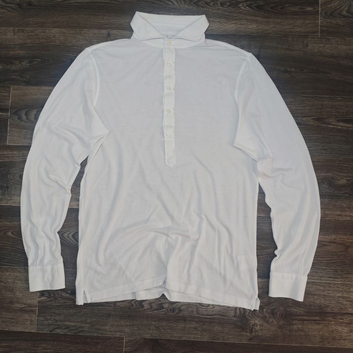 Чоловіче поло-сорочка Gran Sasso з довгим рукавом Італія (р. 52 / L-XL)