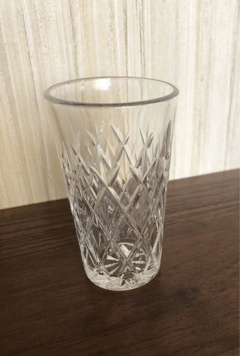 Хрустальные стопки, стаканчики, 6 шт, солонка