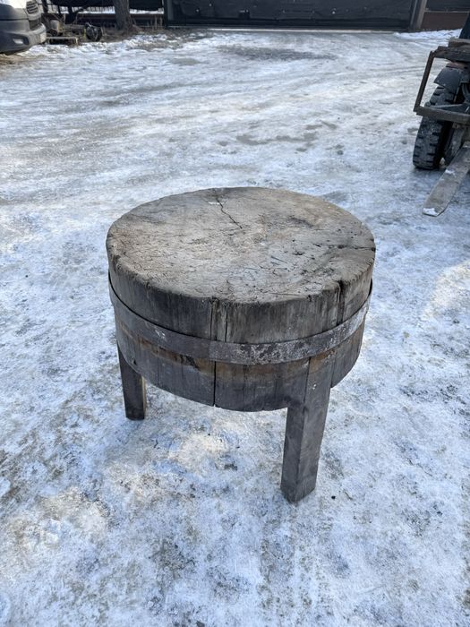 Klocek drewniany masarski dębowy