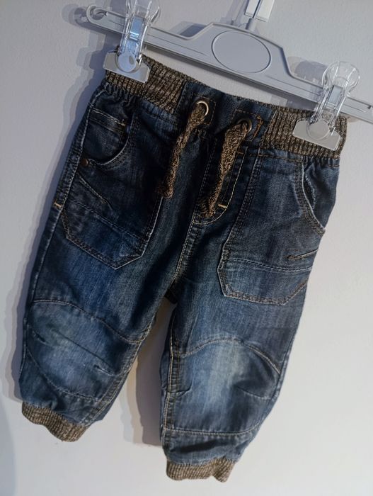Spodnie jeansowe, joggery, chłopięce, 74, 80