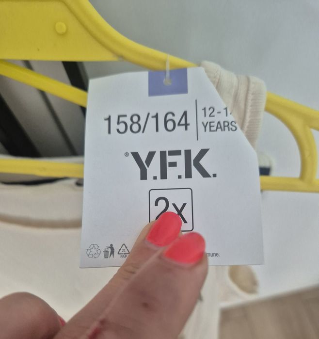 2-pack koszulek na ramiączka 158cm