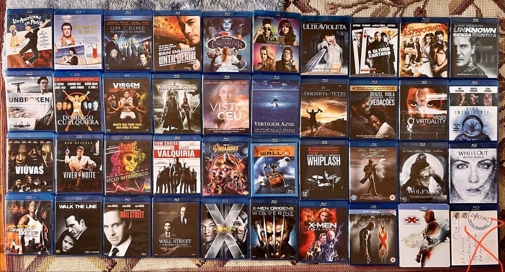 Vendo Coleção Pessoal de Filmes Blu-ray e 3D (Originais)