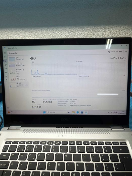 Vendo portátil Acer SP114-31