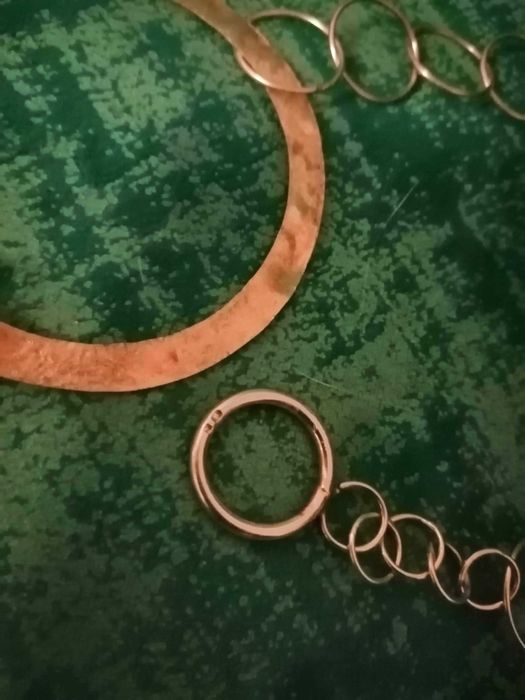 Colar em prata dourado