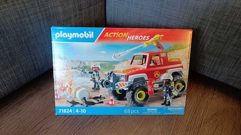 Kurier 0 PLN, Playmobil City Action Wóz strażacki 71824,straż pożarna