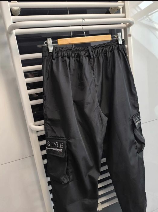 Czarne bojówki ortalionowe Coco Style Exclusive | nowe z metką | M/L