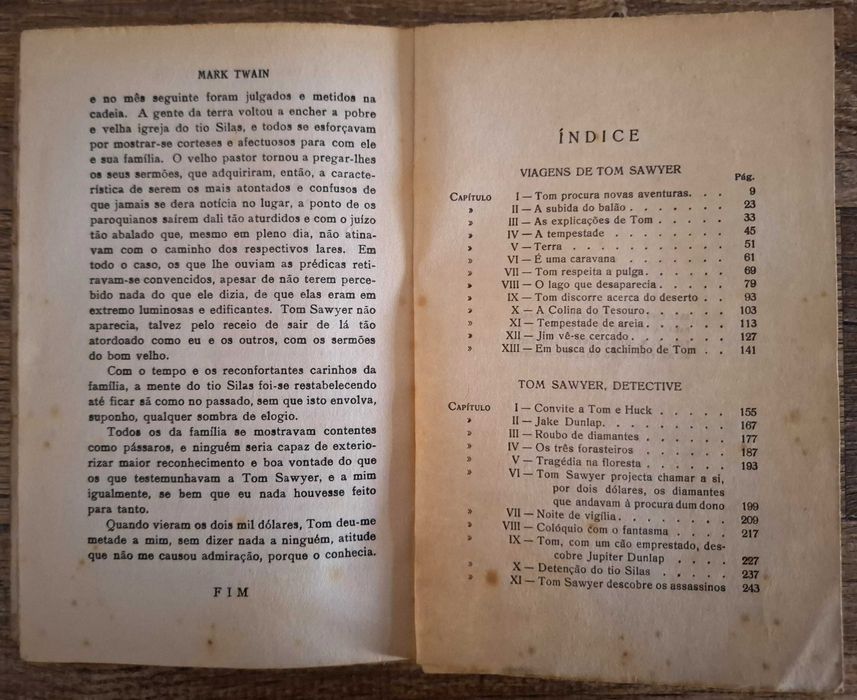 Viagens de Tom Sawyer / Tom Sawyer detective (raro)