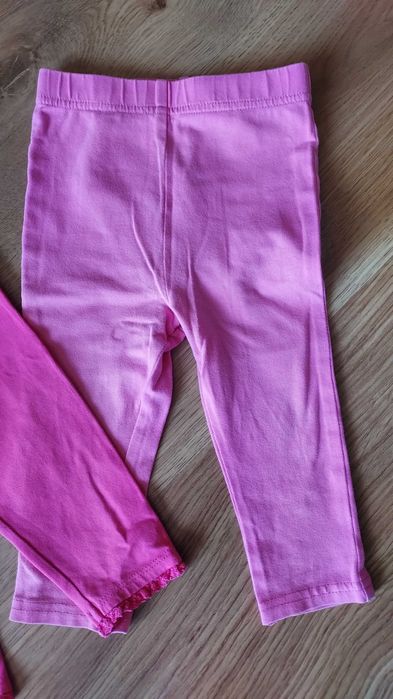 Zestaw legginsy niemowlęce dla dziewczynki 74