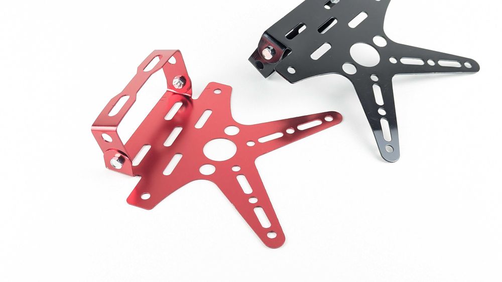 Універсальне Х-кріплення для мото номера з регулюванням кута