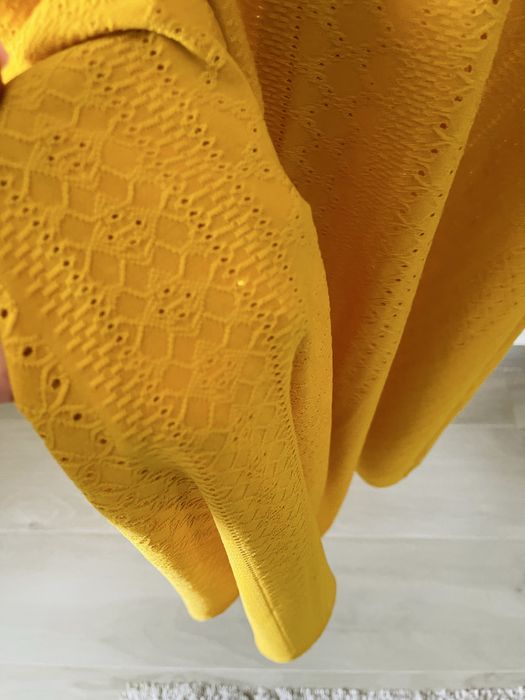 Vestido longo amarelo torrado Springfield