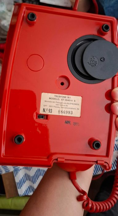 Telefone de rede fixa IXT modelo ET 264014 S Ano 1993