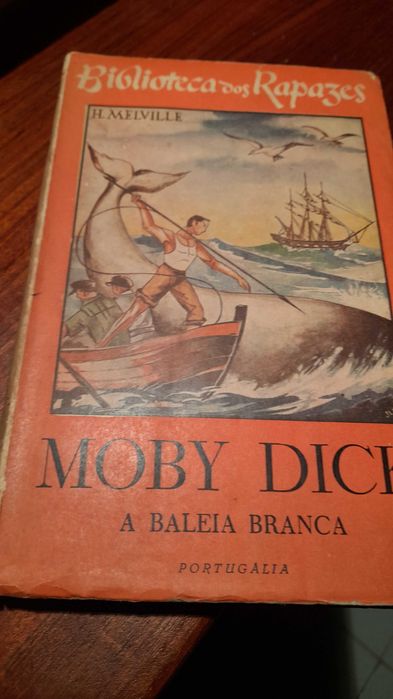 Livro Antigo Moby Dick a Baleia Branca Capa Mole