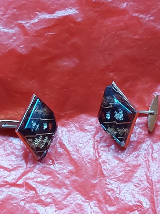 Stare Spinki męskie do mankietów i krawata