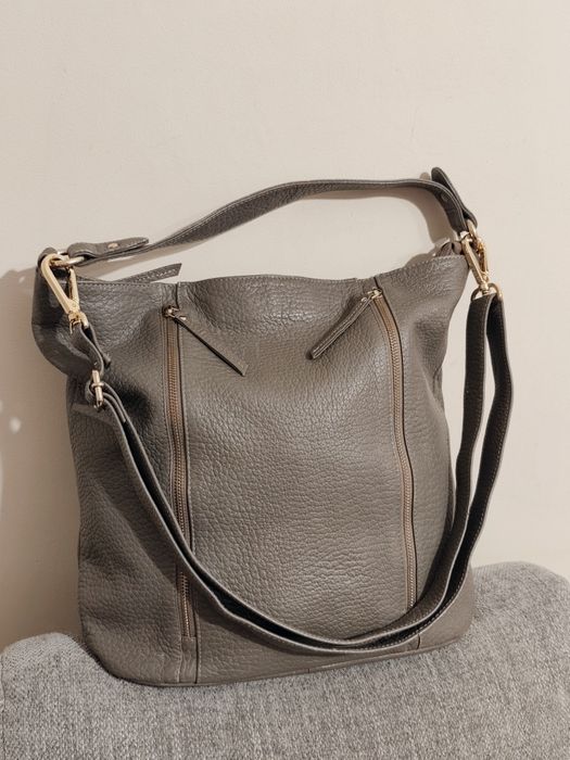 Skórzana Shopperka do ręki i na ramię NYPD