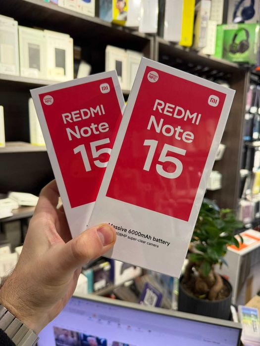 Смартфон Xiaomi REDMI Note 15 6/128/256GB, 24 місяці гарантія!
