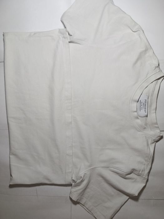 Чоловіча базова футболка Primark (розмір S, Slim Fit), біла