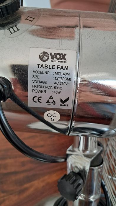 Ventoinha Vox  electrinics