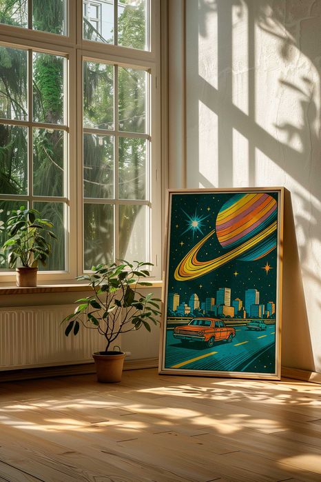 Poster Carro Vintage