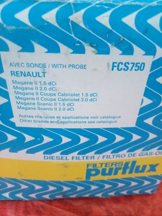 Паливний фільтр diesel Purfkux  fcs750