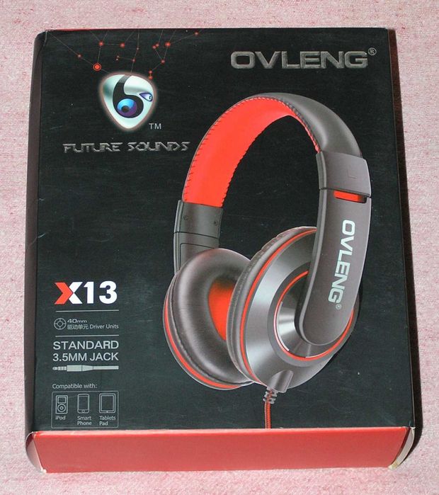Провідні якісні навушники гарнітура X13 бренду Ovleng практично нові