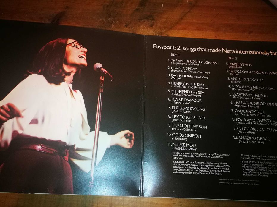 Nana Mouskouri - Passaporte LP
