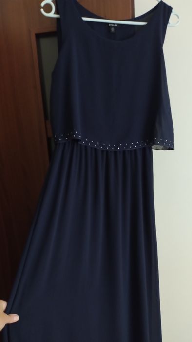 Elegancka, granatowa sukienka M, wesele, poprawiny