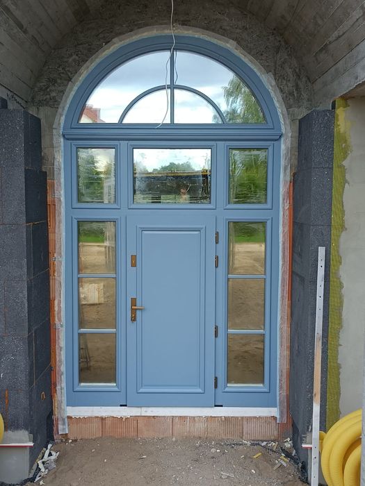 Drzwi zewnętrzne wejściowe drewniane dębowe dostawa gratis