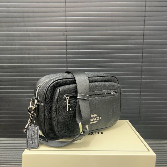 Мужская сумка кроссбоди coach с натуральной кожи коач чоловіча сумка