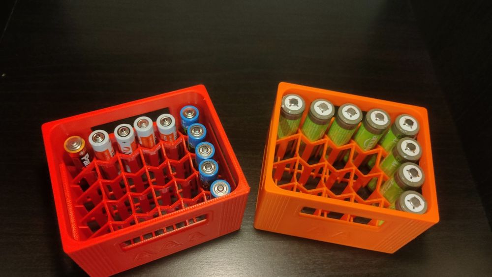 Boxes para as pilhas AA e AAA