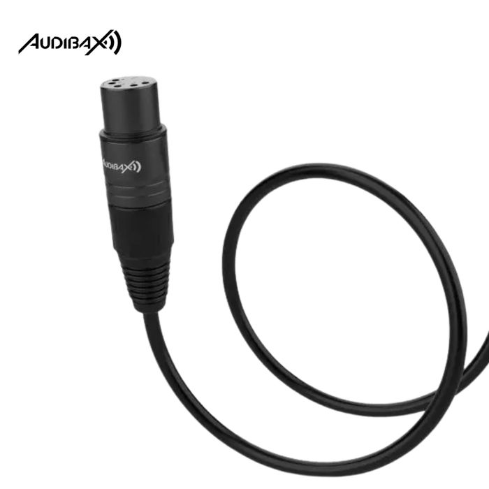Audibax Silver Black Cabo DMX 5 pinos 5 metros