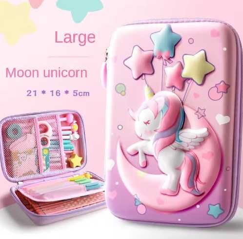 Пенал 3D з єдинорогом великий