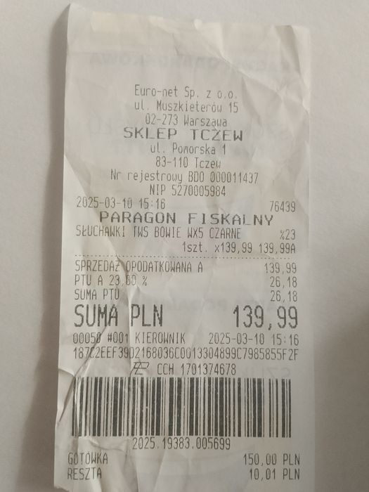 Słuchawki baseus bowie