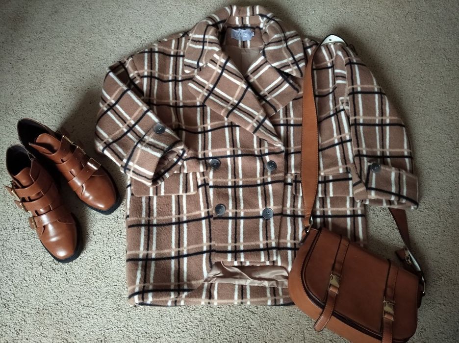 пальто полупальто  кокон новое