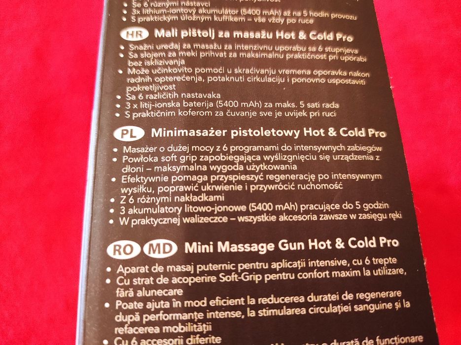 Urządzenie do masażu "Mini Gun"