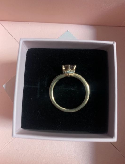 Pandora Crown pink golden Ring