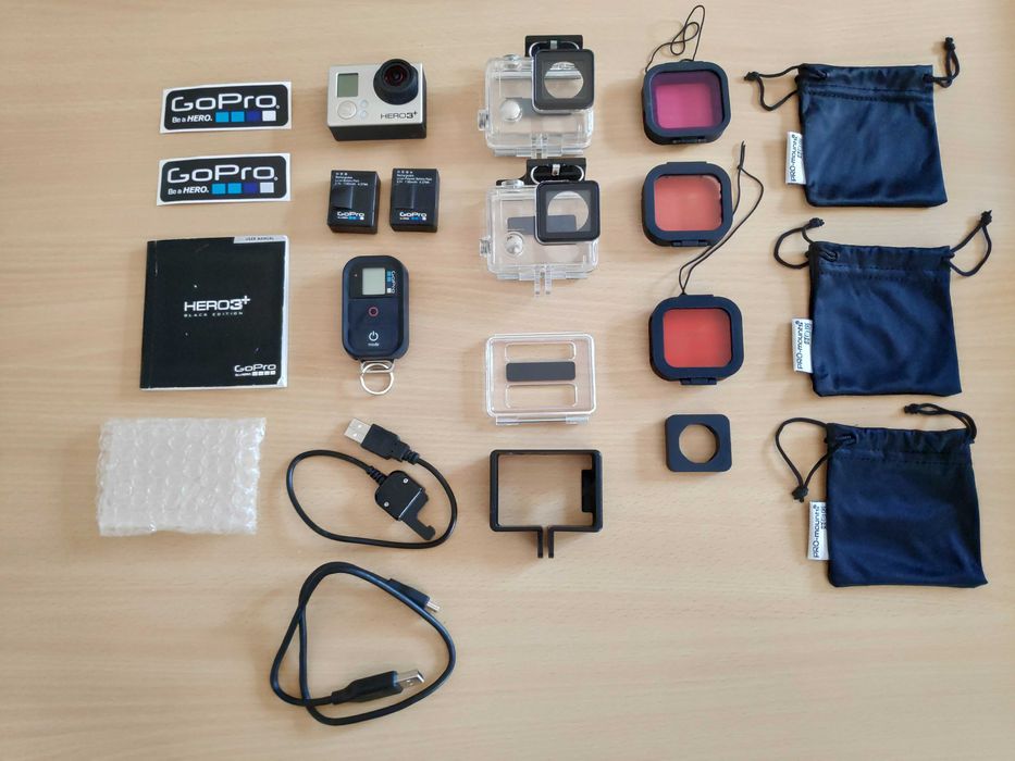 Gopro Hero 3+ com muitos extras