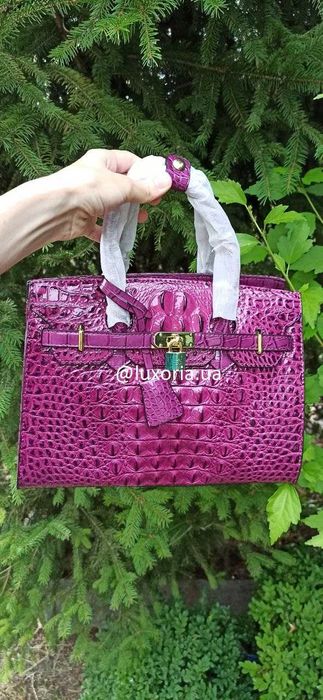 Сумка жіноча під крокодила в стилі Birkin, стьобана сумка, міні крос боді (під замовлення)