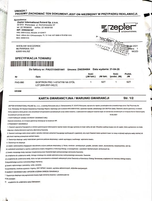 Lampa Bioptron Zepter