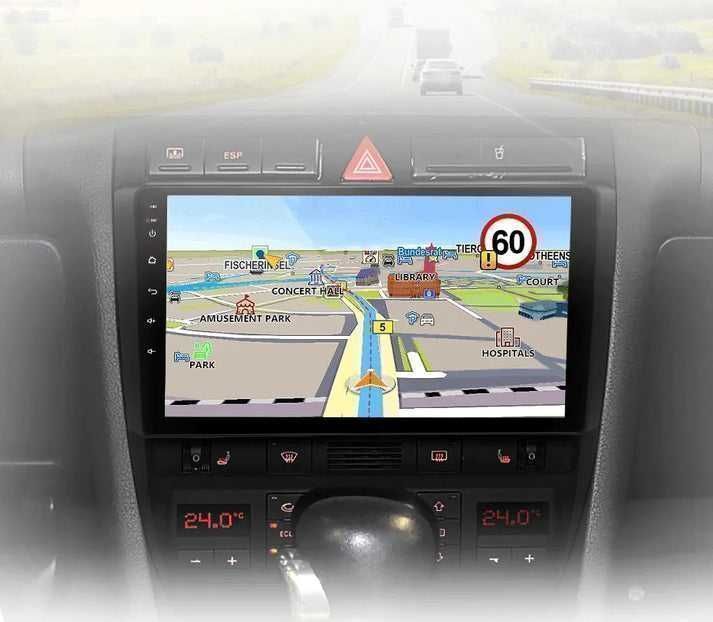 Audi A6 1997–2004 – Radio Android 15 9” CarPlay Android Auto 2GB/32GB GPS Nawigacja Stacja Multimedialna WiFi Bluetooth DSP PL
