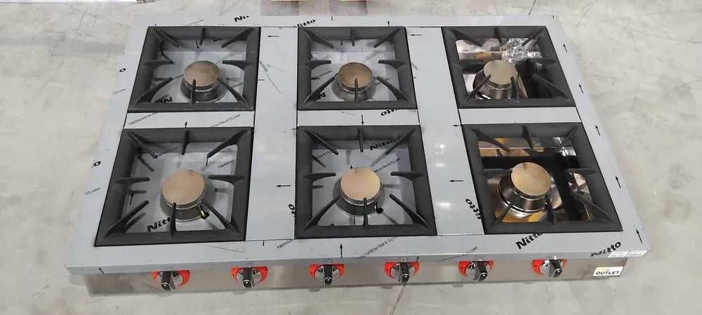 Fogão a Gás de Bancada de 6Bocas - NOVO