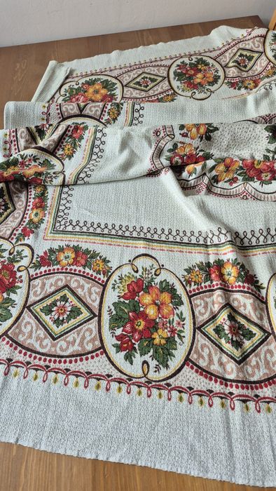Piękny obrus PRL