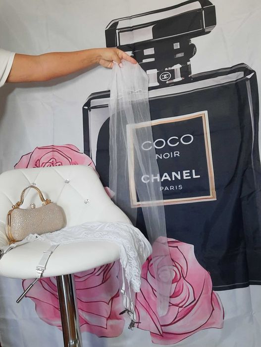 pończochy nylonowe biale plus pas z bialej koronki