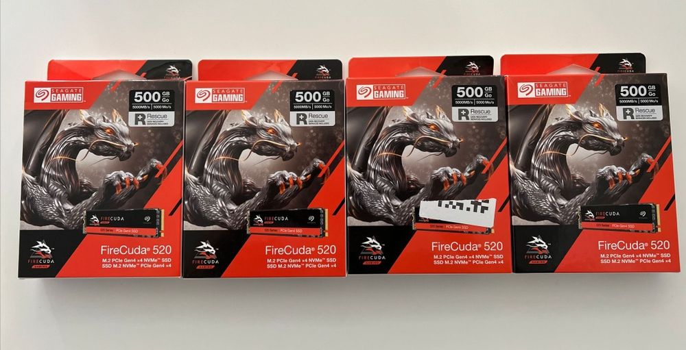 4 SSDs M.2 500gb Seagate Firecuda 52064284471596675120