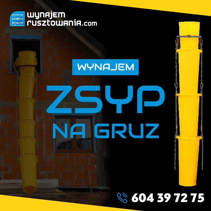 Zsyp do gruzu budowlany Wynajem Katowice