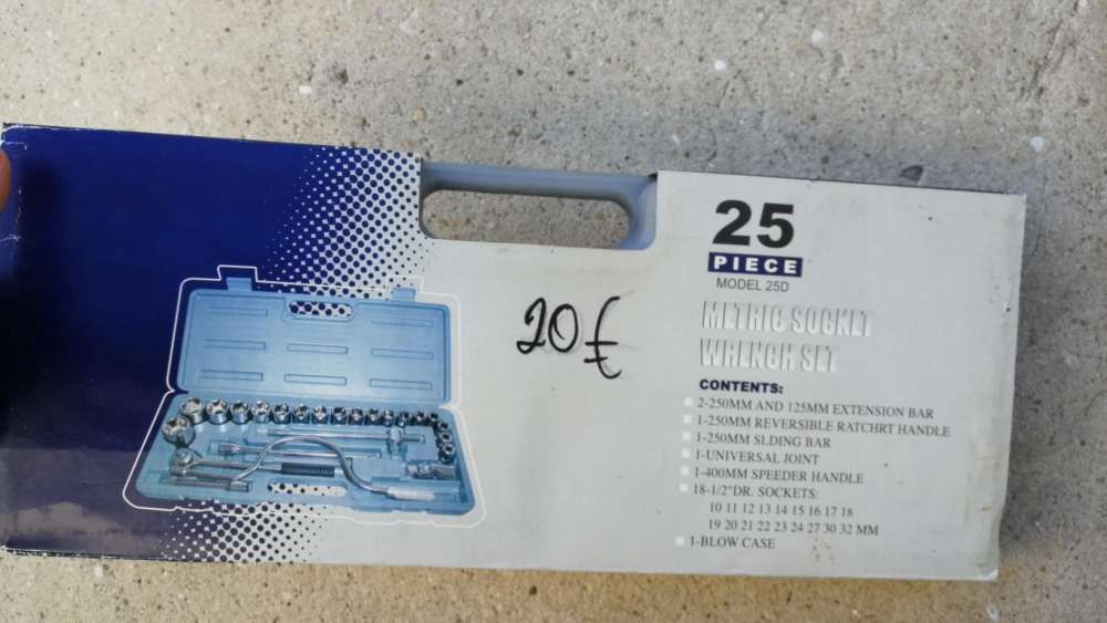 Kit conjunto de 25 chaves e peças