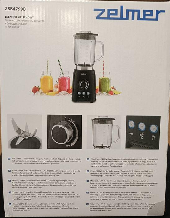 Blender kielichowy Zelmer 1200W ZSB4799B Czarny